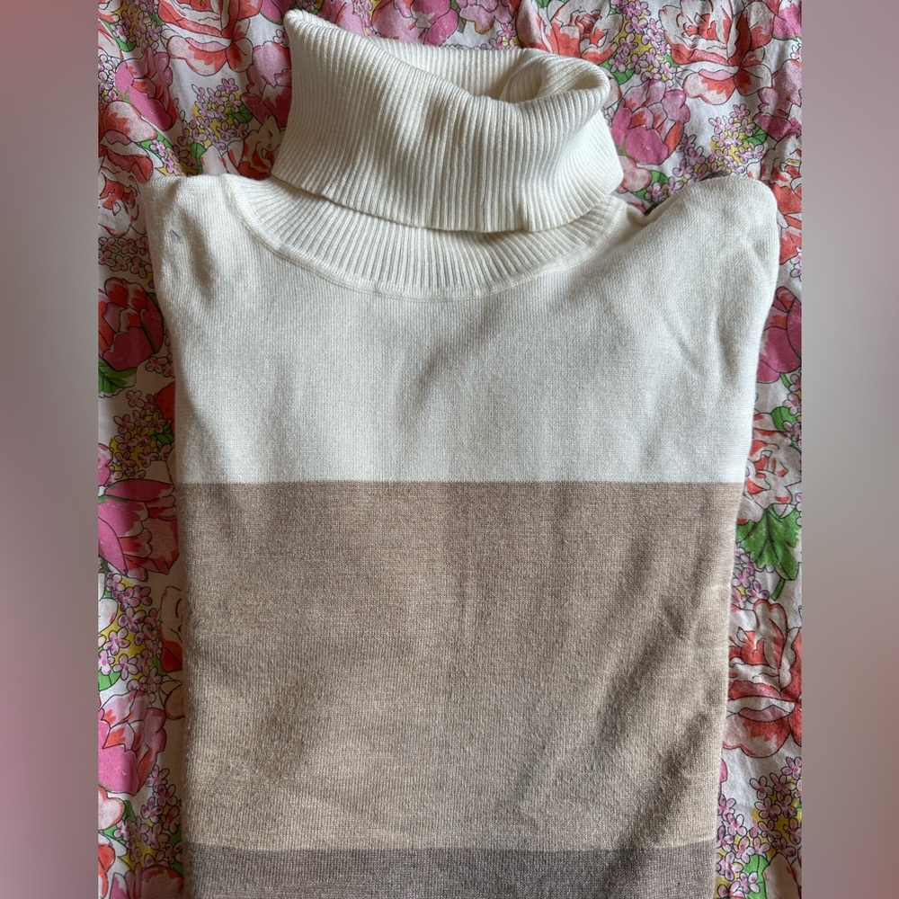 Calvin Klein turtleneck ombré sweater